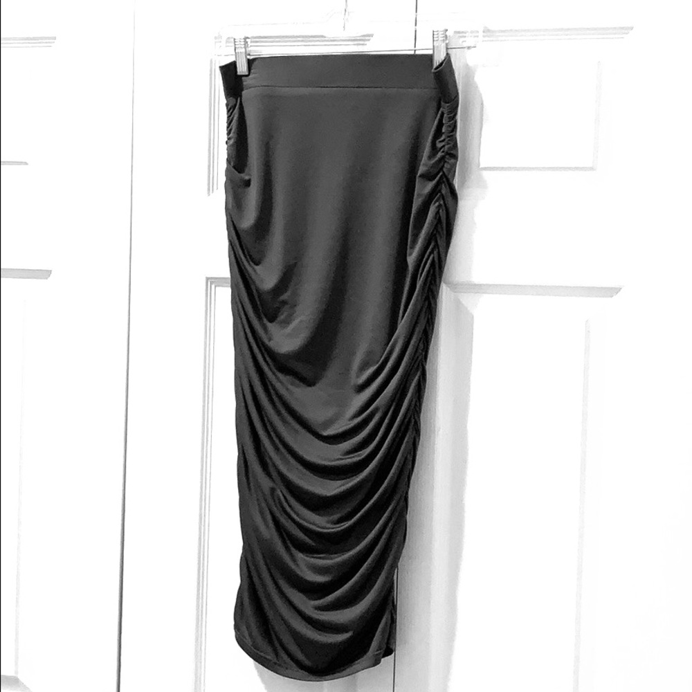Gray Pencil Skirt